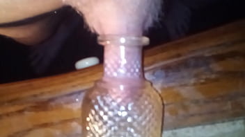 Preview 3 of Doybu Fehn - Terry wears a glass perfume bottle on his small penis