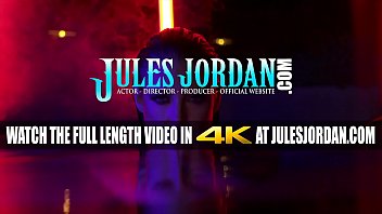 Preview 1 of Army Fly - Jules Jordan - Dark Seduction,  Angela White Fucks Under Neon Lights At Night