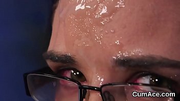 Preview 4 of Girlfriend And Is Mom Xxx Potes - Wicked stunner gets sperm shot on her face sucking all the love juice