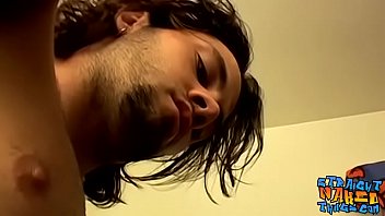 Preview 3 of Big Jkranya Sex - Long haired straight amateur Bam strokes dick and cums