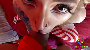 Preview 2 of Brown Anal Sxs - DADDY REVENGE FUCK | Cute 18yo Babe Reindeer Cosplay | Christmas Casting