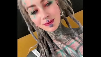 Preview 3 of Naimi Woods - Me looking at you&mdash_how do you like split tongues? Would you ever try a body mod like this?#SplitTongue #BodyMod...
