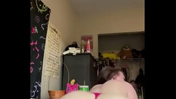 Preview 4 of Basar Zajar - BIGTIDDIEANIMEGF Is riding a bbc dildo