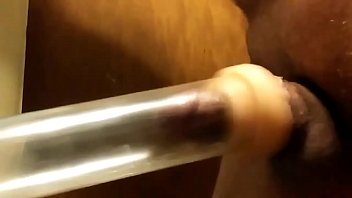 Preview 3 of Blackmama - Mechanical cock pumping