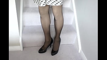 Preview 1 of Telugu Film Actors Sex Videos - Black panties &amp_ stockings flash