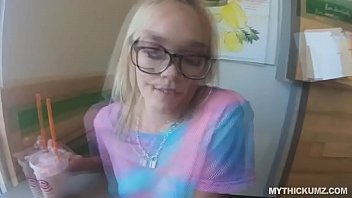 Preview 2 of Shmrzhcea - PAWG oiled teen goes up and down on a big cock