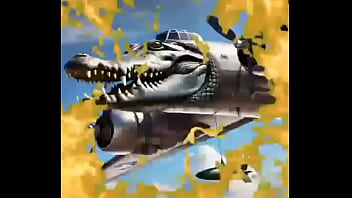 Preview 1 of Homemade Granny Hair - A airplane called &quot_bombardino crocodilo&quot_ ready to shoot cumshots at every girls they see
