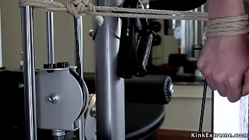 Preview 2 of Hot Xxx Funking Videos - Redhead babe tormented at gym