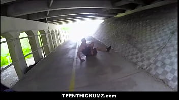 Preview 1 of Fatcock Com - Amateur Big Ass Thick Um Teen Mandy Muse Sex With Stranger While Best Friend Records
