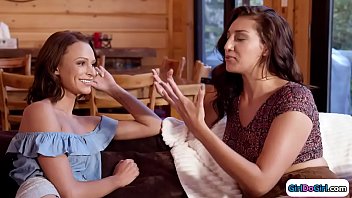 Preview 1 of 3gp Amazing Song Doly Poly - Straight chick dared to kiss lesbian gf