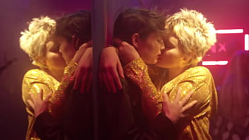 Preview 3 of Bondage By Bbc - woman kissing sitting in bar with pink lights