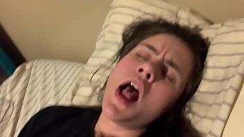 Preview 3 of She Cums While Pegging Strapon - EARLY MORNING BEAUTIFUL AGONY