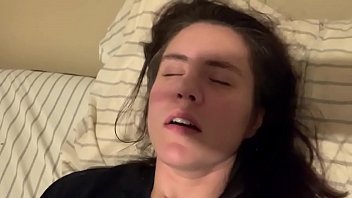 Preview 1 of She Cums While Pegging Strapon - EARLY MORNING BEAUTIFUL AGONY