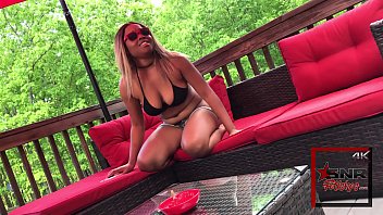 Preview 1 of For Nicki - Nina Rivera masturbates on the deck (2019) Super Hot Films