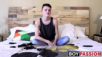 Preview 1 of Xxxxxxxxxxxxxhd Download - Inked twink dildos his ass and jerks off until he cums hard