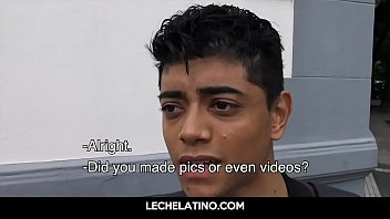 Preview 2 of Cutie Petite Asia - Latino boy first time sucking dick