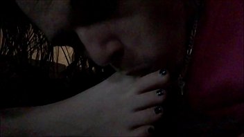 Preview 2 of Velvet Skye Porn - Hot p. wife gets her toes sucked then toe fucked shooting cum all over and between her sexy painted toes