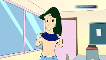Preview 1 of Bokep Tante Ngocok Memek - Shin chan Hentai animation: Matsuzaka&#039_s titty drop