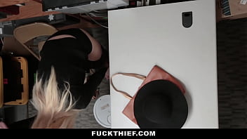 Preview 1 of Ofisa Anal - Grandma and Teen Getting Punished by The Store Associate for Stealing - Fuckthief