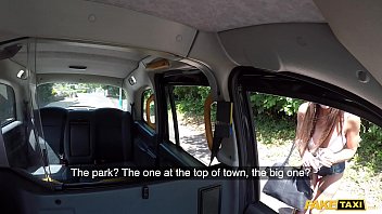 Preview 1 of Matira Sax - Fake Taxi Sexy Brunette Princess Jas and her big tits fucked under the sun