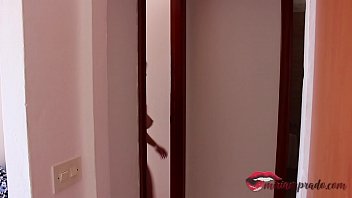 Preview 1 of Butt Chudae - young exhibitionist with big tits masturbates on the terrace at home / Miriam Prado