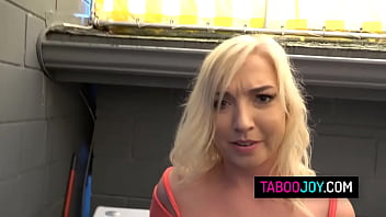 Preview 2 of My Tuture - Petite blonde stepsister Zoe Parker fucked during laundry