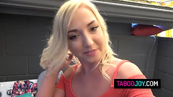Preview 1 of My Tuture - Petite blonde stepsister Zoe Parker fucked during laundry