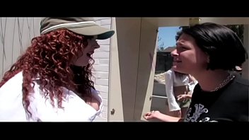 Preview 1 of Hd Girl Rape - Curious brunette Tory Lane warms up holes of redhaired bombshell Audrey Hollander before horny dudes double team her