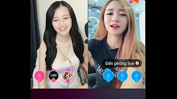 Preview 1 of Mom And Son Brezr Old - Two cute girl in livestream Uplive
