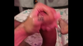 Preview 4 of Anaku Lagi Nafsu - POV intensely jerking my big uncut cock until I shoot a thick cum load