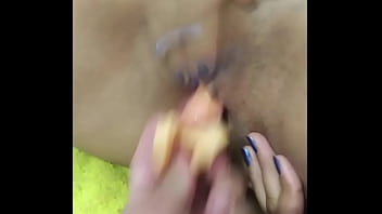 Preview 2 of Trini Porn - Jade does a nice solo with the toy,  husband helps