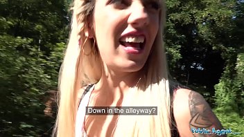Preview 2 of Eldr Son - Public Agent Sophia Grace fucking in a tunnel by a big cock