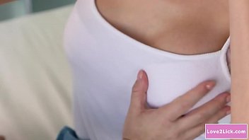 Preview 2 of Gnini Kapoor - Lesbian babe licks her sexy busty bff