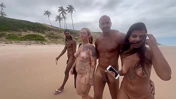 Preview 2 of Xxxhd Balatkar - Fui pra praia de nudismo na Bahia pra dar pros pirocudos.