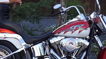 Preview 1 of Keiran Lee Fucks Sophie Dee - Maya Rati,  pleasures herself on a Harley Davidson - Maya