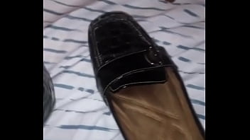 Preview 1 of Indian Fuck Harder - Forster gave me her stinky black work Slip-Ons