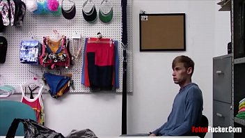 Preview 1 of Selingkuh Virgin - Black Gay Security Guard Scares Straight Boy Into Fucking Him