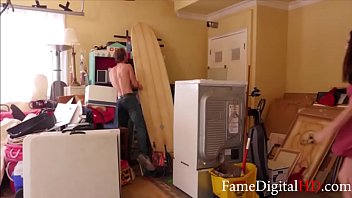Preview 1 of Karala Bath - step DAD fights his way through DAUGHTER&#039_s PUSSY- Nicky Huntsman