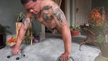 Preview 3 of Prostitute Fuck A Boy - SEXY GUY WORKING OUT FULLY NAKED
