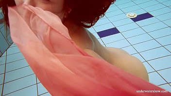 Preview 4 of The Romatyk Sax - Hot Deniska underwater naked teen