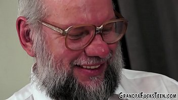Preview 1 of Alexis Breeze Girls Scool - Flat chested teen railed by grampa