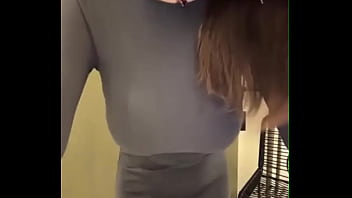 Preview 3 of Dreckige Milf - Young stepmom pulls her milky tits out of her bra