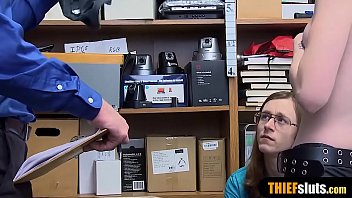 Preview 1 of Bridl Small - Petite teen thief punish fucked by a cop in front of BF