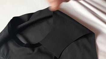 Preview 1 of Indi Fucking - Black panties before she wears them