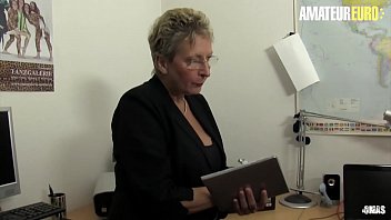 Preview 1 of Rep Check - AMATEUR EURO - German Dirty Granny Erna Is In For Some Hot Office Sex