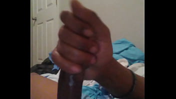 Preview 3 of Pubescent Teen - Jerking my hard black cock