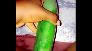 Preview 1 of Sex Toilte German Online - She loves to masturbate with cucumber
