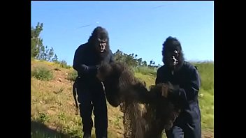 Preview 1 of Kenya Pons - Hot brunette with small tits Lola rides stud&#039_s cock like a pro in a cage outdoors