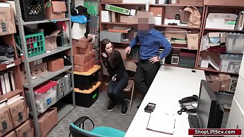 Preview 2 of Angel Donk Porno - Skinny babe fucked by security officer