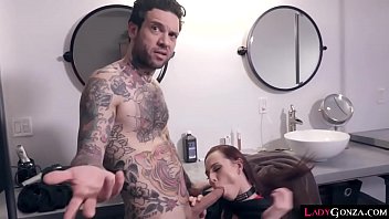 Preview 2 of Real Spy Lesbian Massage - Small Hands ramming Aidra Fox box with his hard dick while he rubs her clit as he pounds